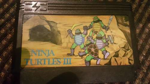 TEENAGE MUTANT NINJA TURTLES III THE MANHATTAN PROJECT NES FAMICLONE 8 BIT RETRO GOLDEN CHINA