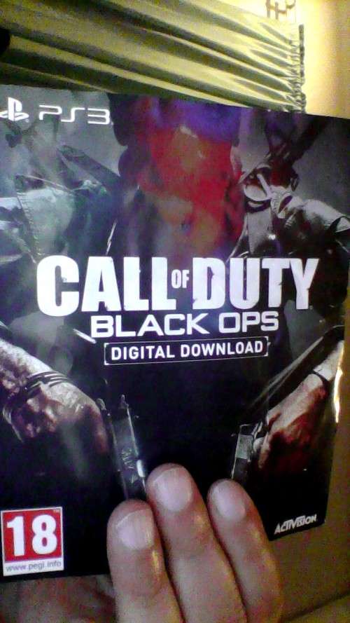 CALL OF DUTY BLACK OPS  DOWNLOAD TOKEN PS3