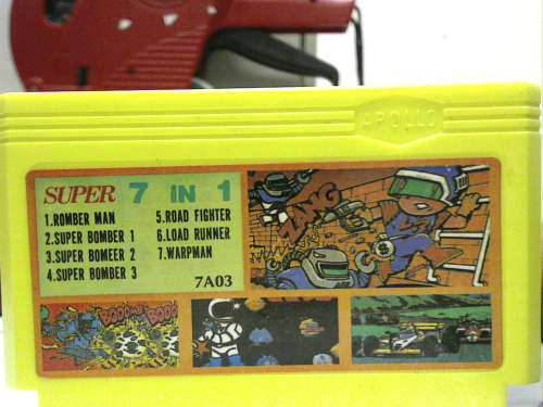 7 IN 1 NES / 8 BIT / FAMICOM - CLONE / TV GAME / GOLDEN CHINA / RETRO