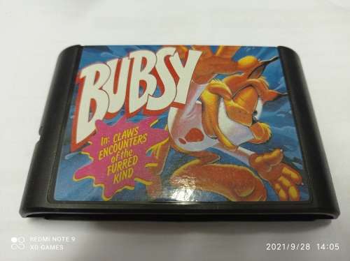 Bubsy Sega Mega Drive / Genesis bootleg cartridge