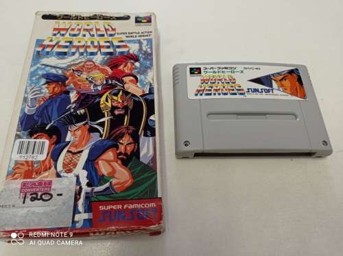 World Heroes Super Nintendo Cartridge bootleg