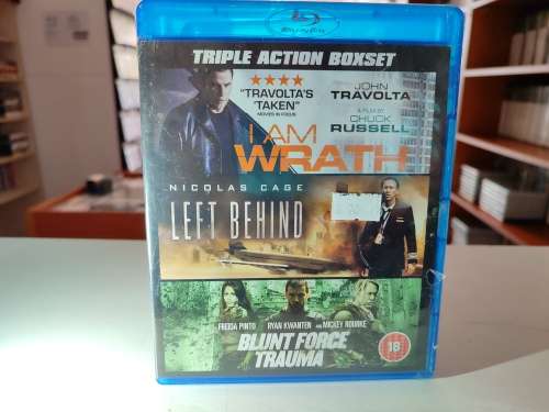 I am Wrath / Left Behind / Blunt Force Trauma blu ray set New Sealed