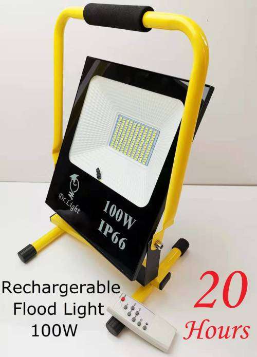 100W LED RECHARGEABLE FLOOD LIGHT CAMPING LIGHT WATER PROOF CAMPING LIGHT OUT DOOR RECHARGABLE LIGHT