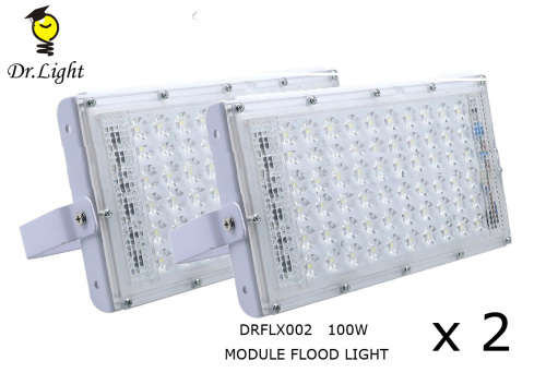 [2PCS x 100W] 100W LED FLOOD LIGHTGARDEN LIGHT WATERPROOF FLOOD LIGHT OUTDOOR LIGHT SECURITY LIGHT
