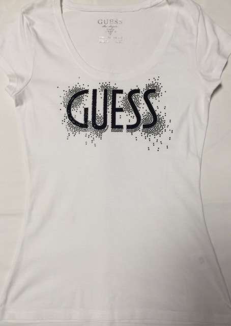 T- SHIRT - WHITE - TEENAGE GIRL - GUESS