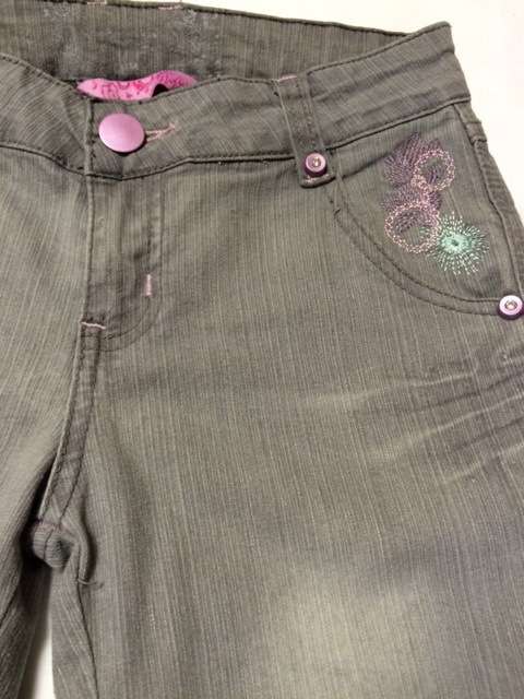 DENIM JEAN - GREY -  SIZE 11/12 YEARS - GIRL - JEANS - CLOTHING