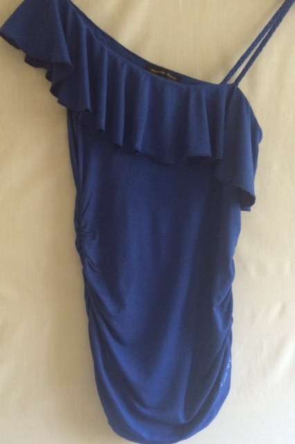 TOP - BLUE - ONE SHOULDER - SISSY BOY