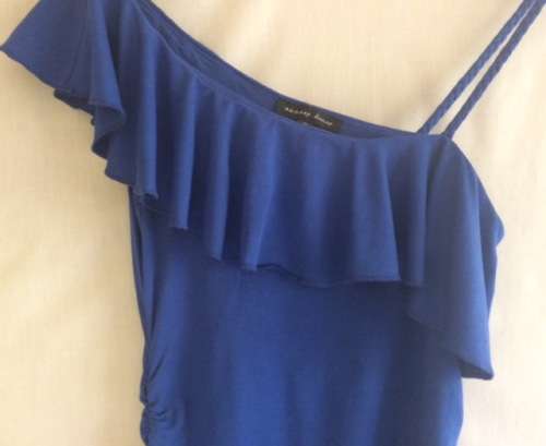 TOP - BLUE - ONE SHOULDER - SISSY BOY