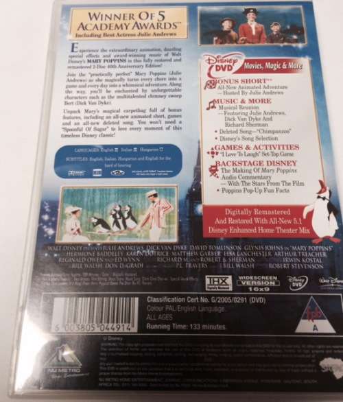 MARY POPPINS 40 TH ANNIVERSARY EDITION 2 DISC SPECIAL EDITION - DVD - KIDS - MOVIES