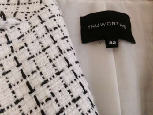 JACKET - BLAZER - WOMAN - BLACK AND WHITE Size 32