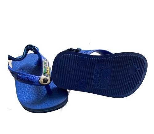 BABY FLIP FLOPS - SIZE 3 BABY SIZE - IPANEMA - BABY BOY - KIDS - FOOTBALL FLIP FLOP - MADE IN BRAZIL