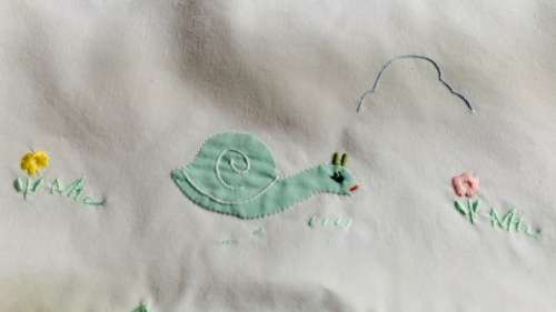 LINEN - BABY - FLAT SHEET - EMBROIDED FLAT SHEET AND PILLOW CASE