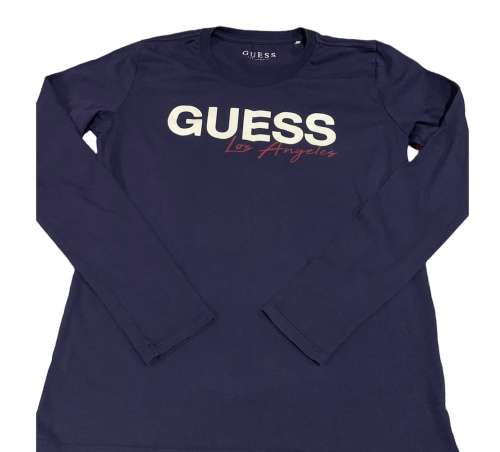 GUESS TOP - NAVY BLUE - LONG SLEEVE - BOY - SIZE 11/12 YEARS OLD