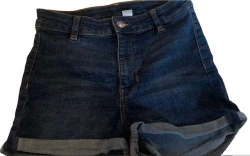DENIM SHORTS - SIZE 8 - LADIES - HIGH WAIST - H&M