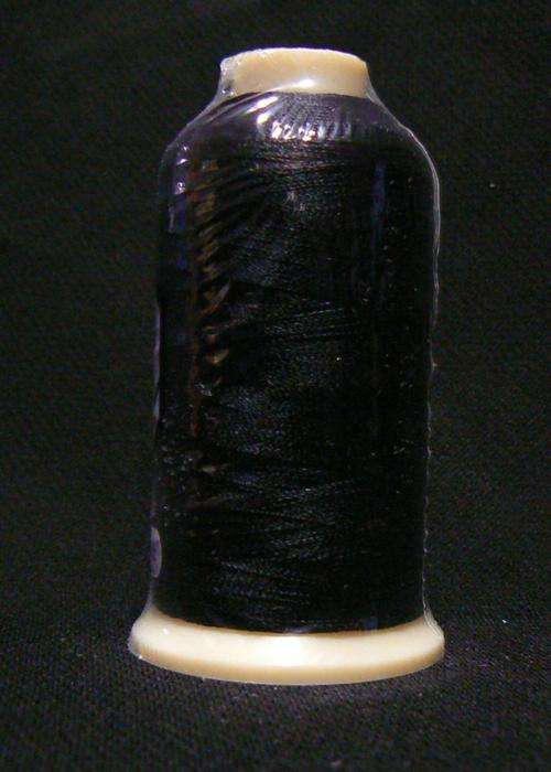 1180 - Black Viscose Rayon 1000m Embroidery thread