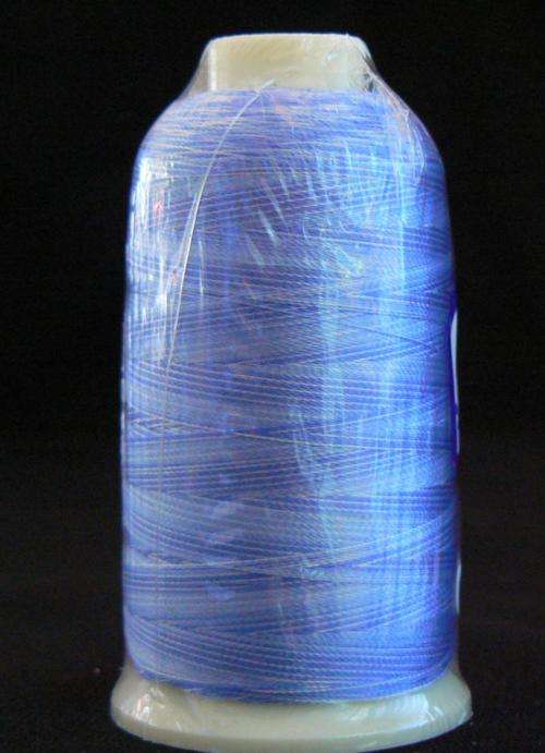 5508 - Blue Varigated Viscose Rayon 1000m Embroidery thread