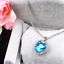 Titanic Blue Crystal Heart of Ocean Necklace
