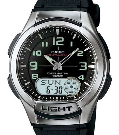 CASIO Illuminator / World Time / Chrono / 3-Alarms / 100M / Auto-Calendar / Databank ** BRAND NEW **