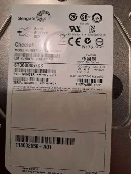 EMC 005049272 600GB 15K 3.5in 6G SAS HDD for VNX Series