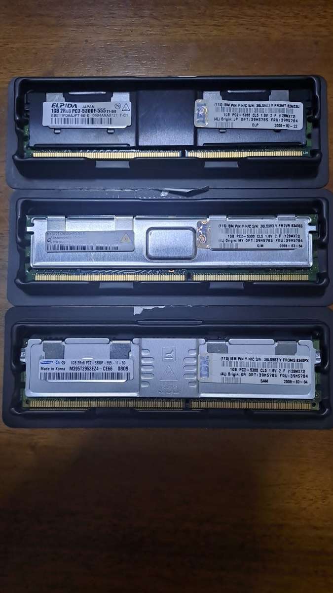 1GB PC2-5300F ECC Server Memory