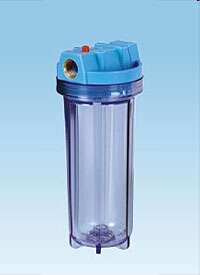 Filter Housing 10 inch clear 3/4 inch entries