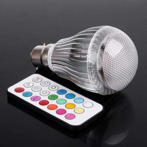 9W B22 REMOTE CONTROL COLOR CHANGING LED LIGHT **MORE THAT 2 MILLION COLORS AND 120 LEVELS BRIGHTNES