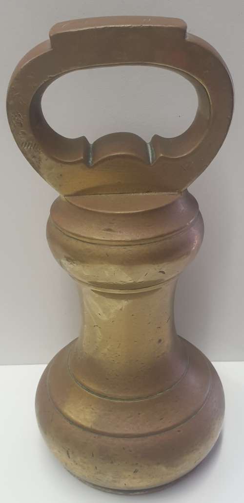 14 LB Vintage brass bell weight +7LB and 4LB Weight.