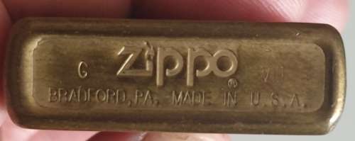 Vintage Brass Zippo lighter