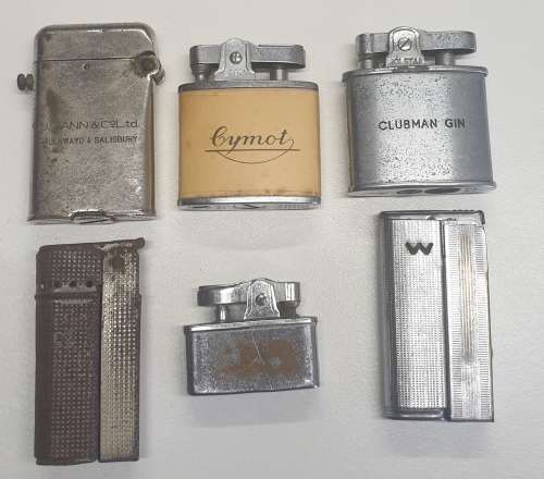 6 vintage lighters