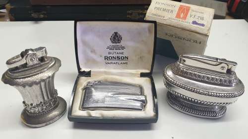 3 x Ronson lighters