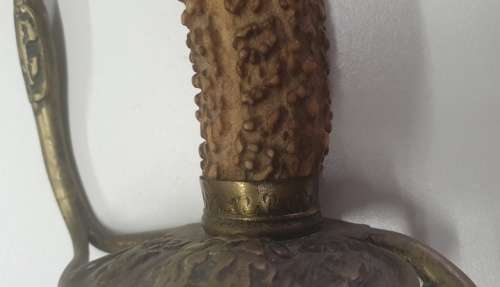 1690`s English staghorn hunting sword