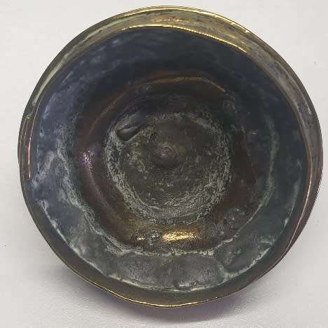 Antique Dutch Brass wall mounted Snotneus Oil lamp 19th Century