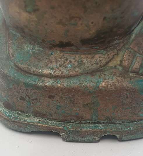 Burmese Bronze Monk Praying