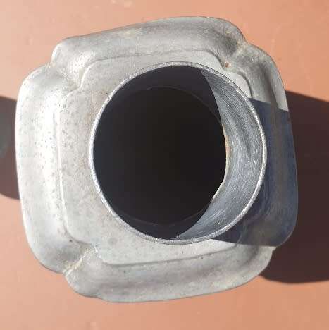 1900 - 1940 Antique Chinese Pewter Tea Caddy