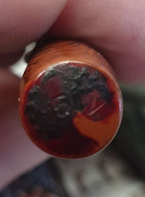 WATERMAN`S IDEAL NO52 RED RIPPLE FOUNTAIN PEN.14CT GOLD NIB