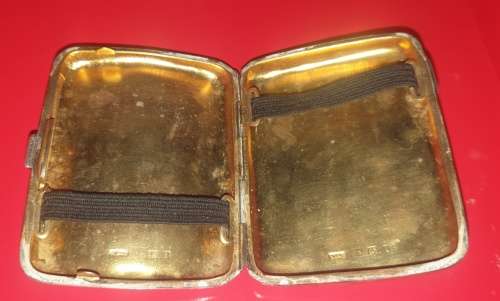 1908 A and J Zimmerman Birmingham Silver Cigarette Case