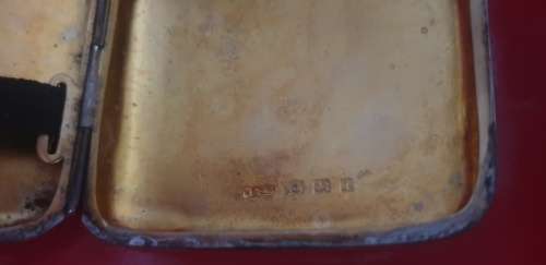 1908 A and J Zimmerman Birmingham Silver Cigarette Case