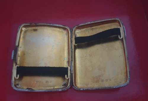 1908 A and J Zimmerman Birmingham Silver Cigarette Case