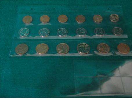 COIN POCKETS DIVERSE 20MM , 25MM , 34MM