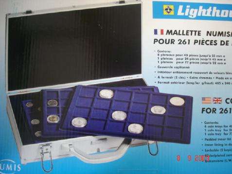 LIGHTHOUSE COIN CASE , FITS 261 COINS