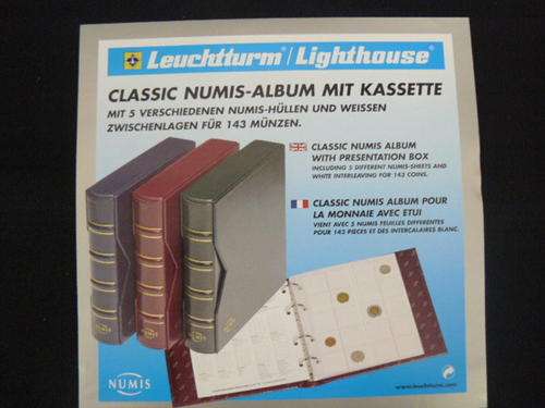 CLASSIC NUMIS COIN ALBUM WITH CASSETTE