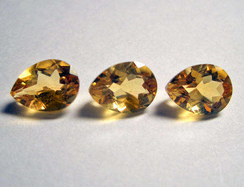 GREAT PEAR 6X8MM 3.45CARATS GENUINE CITRINE , AAA QUALITY, ROUND SHAPES