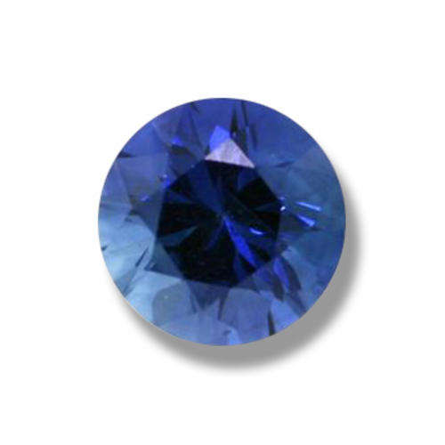 GREAT TOP QUALITY, 6.10MM 1piece - 1.25 CARAT GENUINE CEYLON SAPPHIRE, ROUND DIAMOND CUT