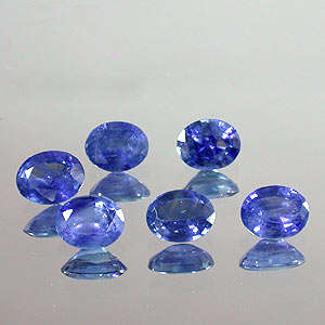 GREAT AAA QUALITY GENUINE TANZANITE OVAL 3X5MM 6piece - 1.00 CARAT