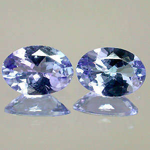 GREAT AAA QUALITY GENUINE TANZANITE OVAL 4X6MM 3piece - 1.20 CARAT