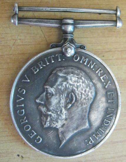 1914 - 1918 SILVER WORLD WAR ONE MEDAL.