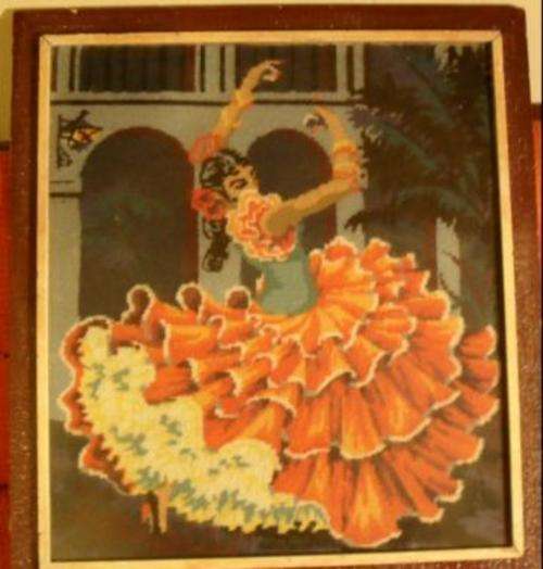 ""WOW"" STUNNING TAPESTRY OF A  DANCING LADY
