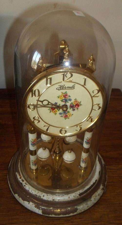 LARGE ANTIQUE HERMLE DOME CLOCK