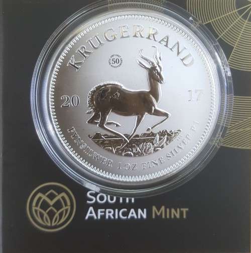 2017 1oz Fine Silver Kruger Rand Prenuim-Uncirculated