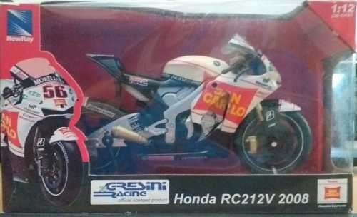 NEWRAY HONDA  #15 ALEX DE ANGELIS 2008 RC212V MOTOGP DIE-CAST MOTORCYCLE 1:12